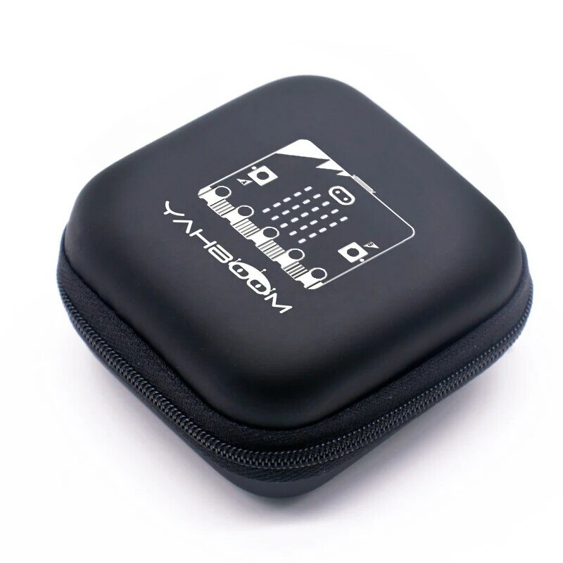 Yahboom-estuche de almacenamiento duradero y resistente al agua para BBC MicroBit V2 V1.5, placa de soporte, lugar de soporte, batería AAA, Cable Micro USB, color negro