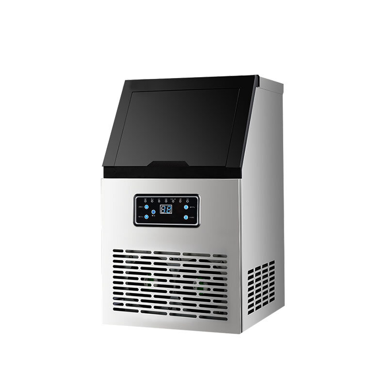 Máquina de hielo de cubo comercial automática, máquina de hielo doméstica, bar, cafetería, tienda de té, 60KG
