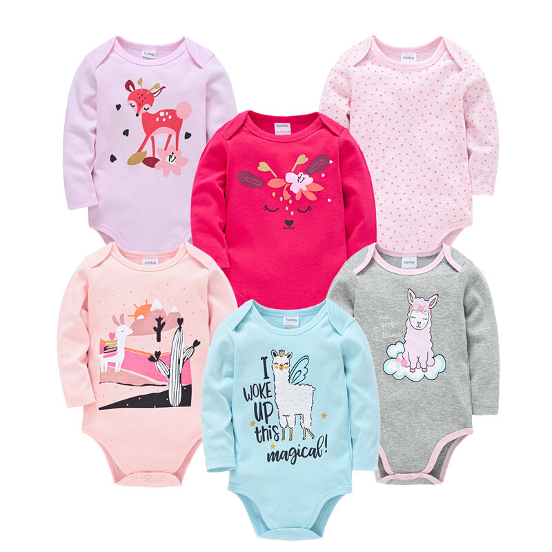 Kavkas Fashion Bayi Anak Laki-laki Pakaian Set 3 6 Pcs/set Katun Lembut Lengan Panjang Musim Gugur Anak Laki-laki Gadis Baju Baru Lahir Tubuh BEBE