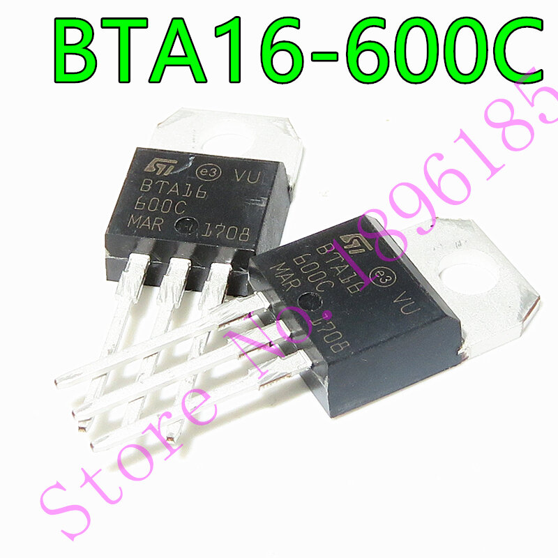 De Nieuwe BTA16-600C BTA16600C 16A 600V Bidirectionele Silicium Tot-220 16 Een Snubberless, logic Niveau En Standaard Triacs