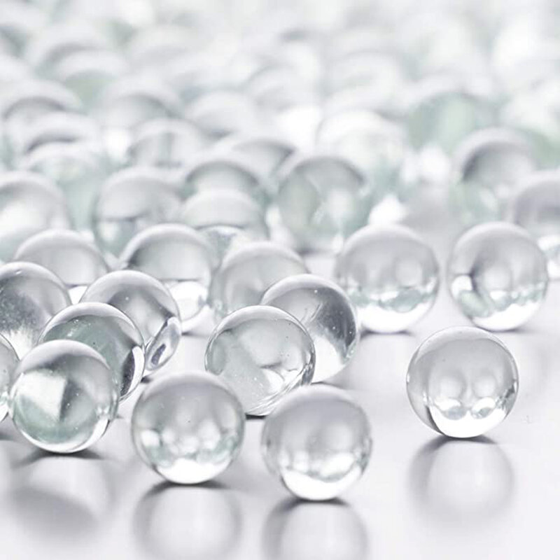 Bolas de vidrio transparentes de mármol sólido para tiro de tirachinas, pista de mármol y juegos de canicas tradicionales, 10mm, 14mm, 16mm, 20 piezas