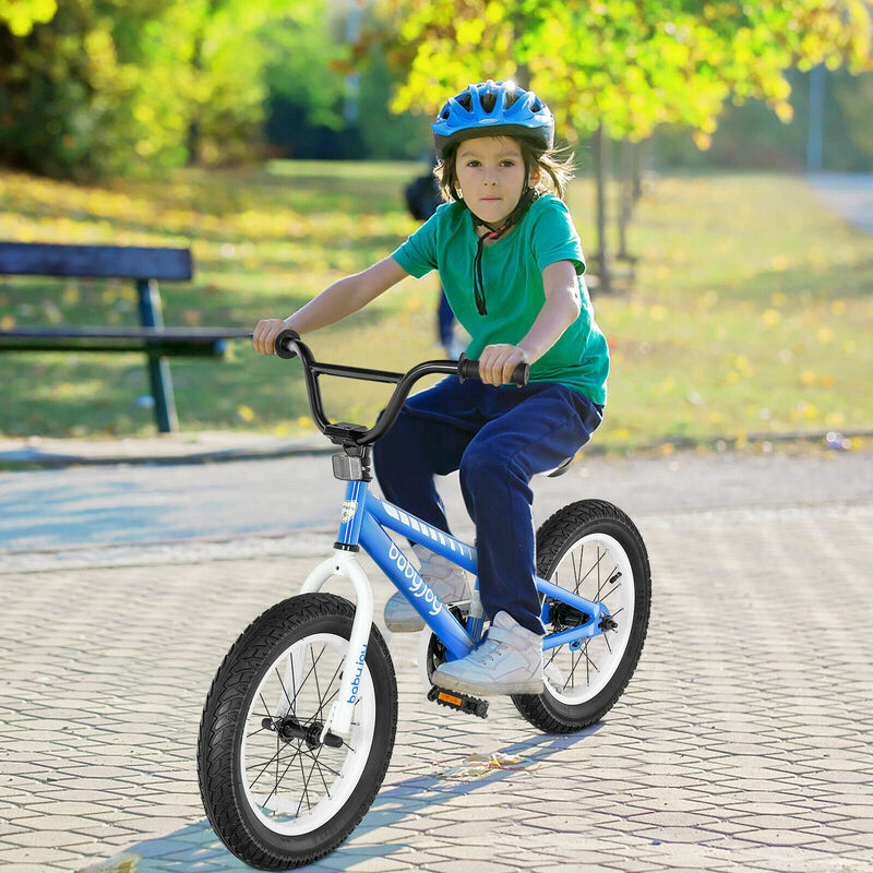Babyjoy-Bicicleta de 16 pulgadas para niños y niñas, bici con ruedas de entrenamiento para niños de 5 a 8 años, TY328026BL
