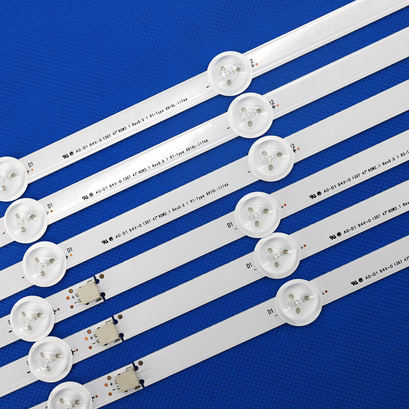 12 Pieces LED Strip for LG Substituted New 47"ROW2.1 Rev 0.7 6916L-1174A 6916L-1175A 6916L-1176A 6916L-1177A