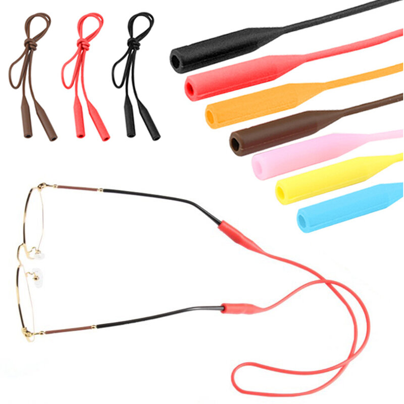 1 PC regulowany kolor elastyczny silikon okulary pasy okulary łańcuch sport antypoślizgowe String okulary liny zespół uchwyt na przewód