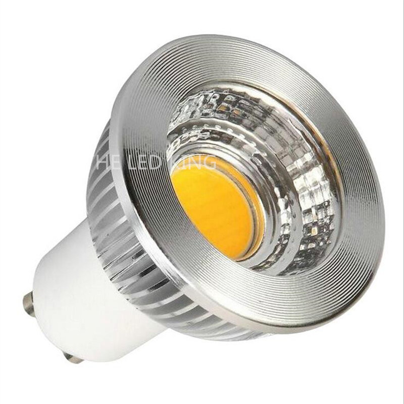6 teile/los LED Glühbirne Scheinwerfer Dimmbare GU10 MR16 12V GU 5,3 110V 220V COB Chip Strahl winkel 60 grad Scheinwerfer Für Tisch Lampe