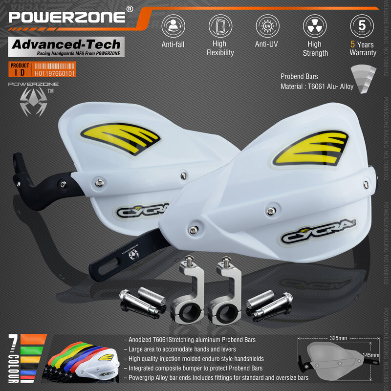 Powerzone – Protège-mains profold de Guidon pour Moto Honda KTM, ADV, EXC, Couverture pour TE CRF WRF DRZ KLX, Dirt Bike et VTT
