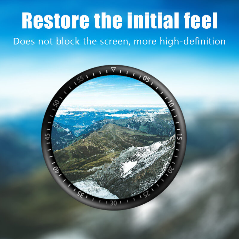 3D Soft Fibre Glass Protective Film Cover, Full Screen Protector Case para ZTE Watch GT, SmartWatch Acessórios