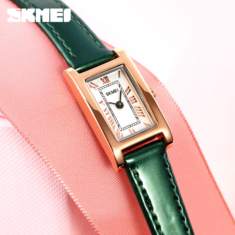 2021ใหม่ผู้หญิงควอตซ์นาฬิกาแบรนด์หรู SKMEI นาฬิกาข้อมือสุภาพสตรีสร้อยข้อมือหนังควอตซ์นาฬิกา Original Design