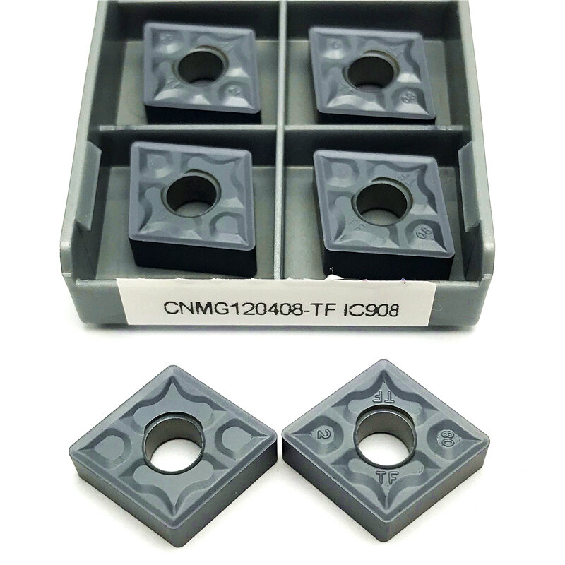 Пластина токарная карбидная CNMG120404 CNMG120408 TF IC907/908, токарный инструмент