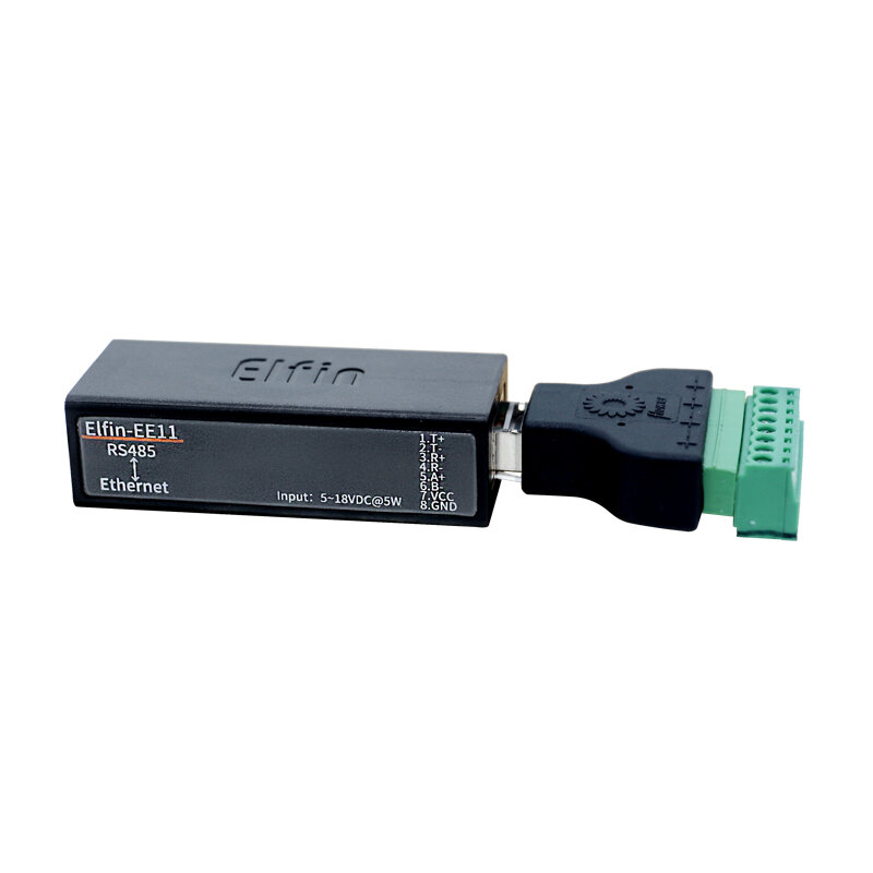 Port série RS485 au convertisseur de module d'Ethernet avec l'appui intégré de Elfin-EE11 d'HF de serveur Web Modbus TCP