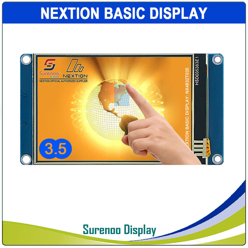 Nextion Enhanced-NX4832K035 Discovery-NX4832F035 Basic-NX4832T035 HMI UART 직렬 TFT LCD 모듈 디스플레이, 저항성 터치, 3.5 인치