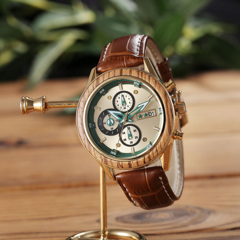 Para o meu avô-moda relógio de luxo masculino simples casual relógios de couro