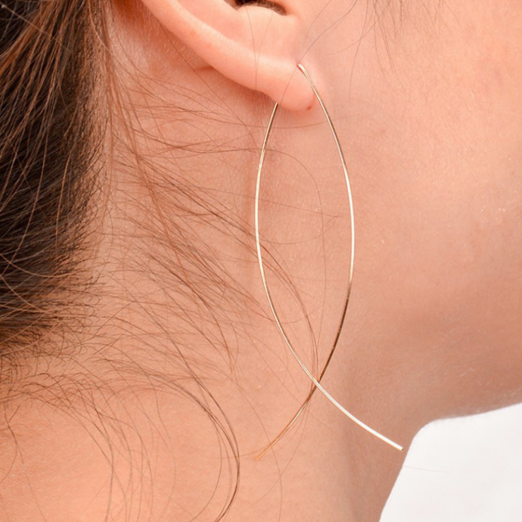 Boucles d'oreilles pendantes longues pour femmes, ligne d'oreille, simple, chaîne de salle, bijoux à pampilles, nouvelle mode