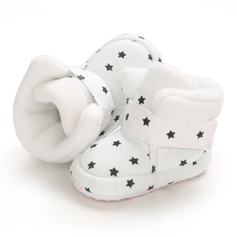 الوليد الطفل الجوارب أحذية صبي فتاة ستار طفل الأولى مشوا الجوارب القطن الراحة لينة المضادة للانزلاق الدافئة سرير الرضع الأحذية