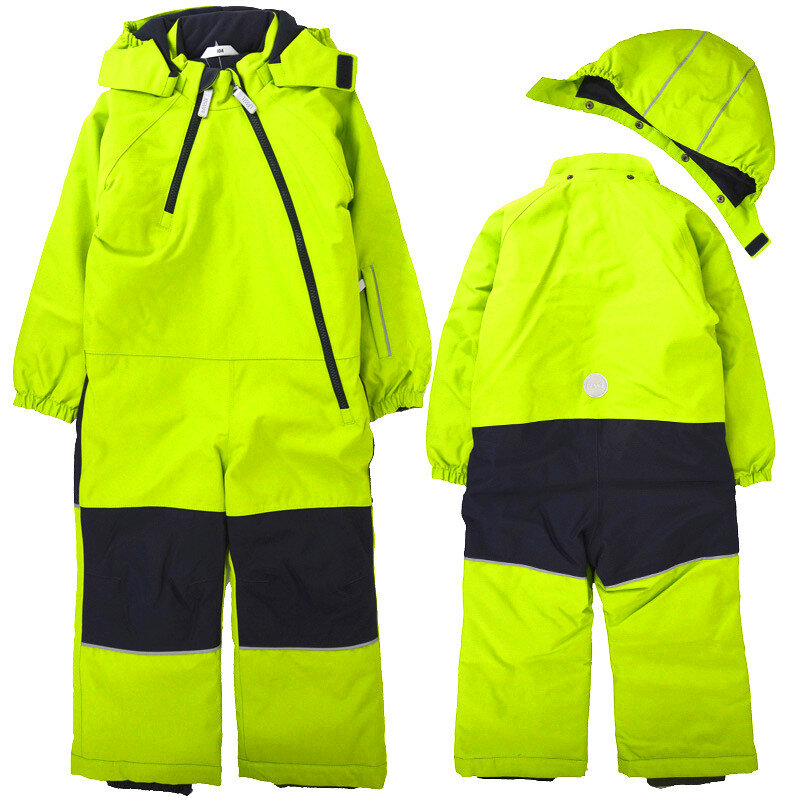 Children's winter outdoor jumpsuit ski suit windproof snow and water plus velvet ski jumpsuit2022