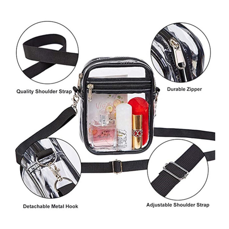 男性と女性のためのアクリルの透明なスクエアバッグ,ユニセックスビーチバッグ,防水,財布