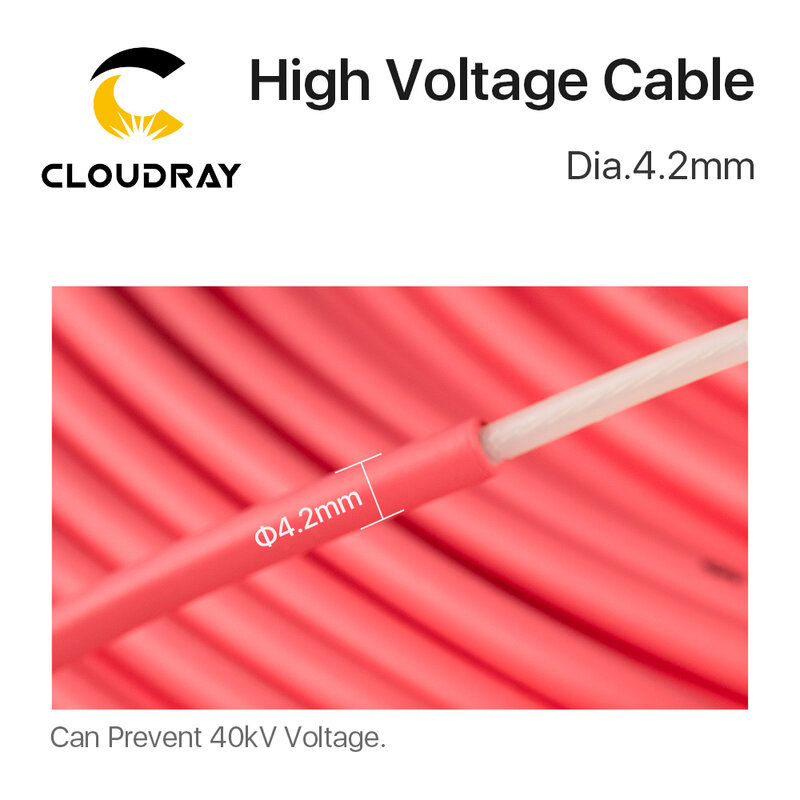 Cloudray 3 Meter Hohe spannung Kabel für CO2 Laser Netzteil und Laser Röhre Laser Gravur und Schneiden Maschine