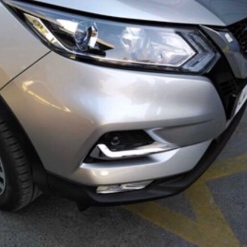 Acessório automático luzes de nevoeiro da frente lâmpada pálpebra sobrancelha capa guarnição abs chrome apto para nissan qashqai j11 2018 2019 2020