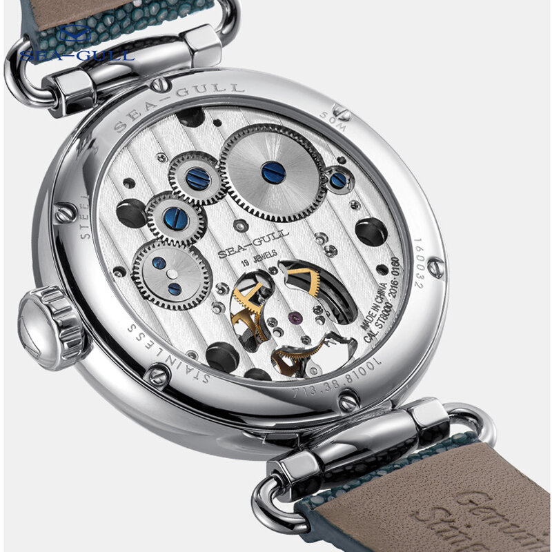 Seagull часы tourbillon механические часы люксовый бренд дамские ручные часы с турбийоном Модные полые часы художник серии 8103L