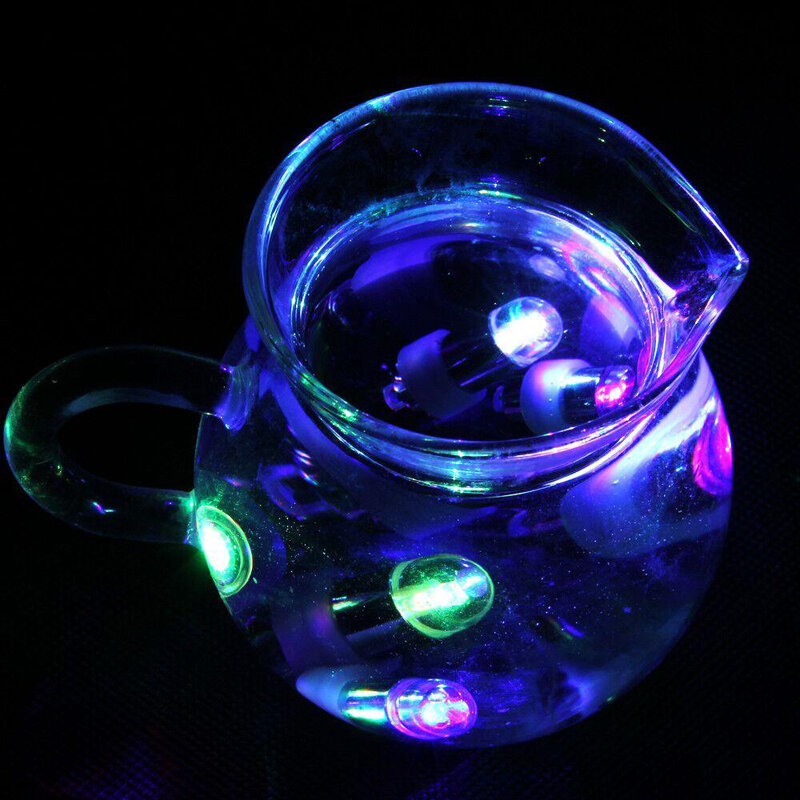 Mini bombilla LED para globos, linterna de papel, impermeable, alimentada por batería, luces blancas cálidas, decoración para fiesta de Halloween y Navidad