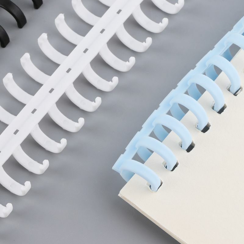 30 otworów kółka pierścień luźno-listkowa papierowa książka Album Scrapbook wiążące plastikowe segregatory spiralne A4 materiały do notebooków