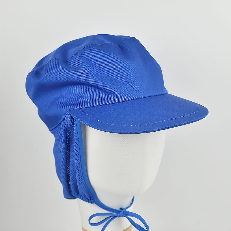 อาหารหมวกทำงาน/ผ้าคลุมไหล่หมวกปรับฤดูร้อนUnisex Workshopป้องกันฝุ่นหมวกทำงานสีขาวสุทธิหมวกChefหมวกเบเกอรี่เบเกอรี่breathable