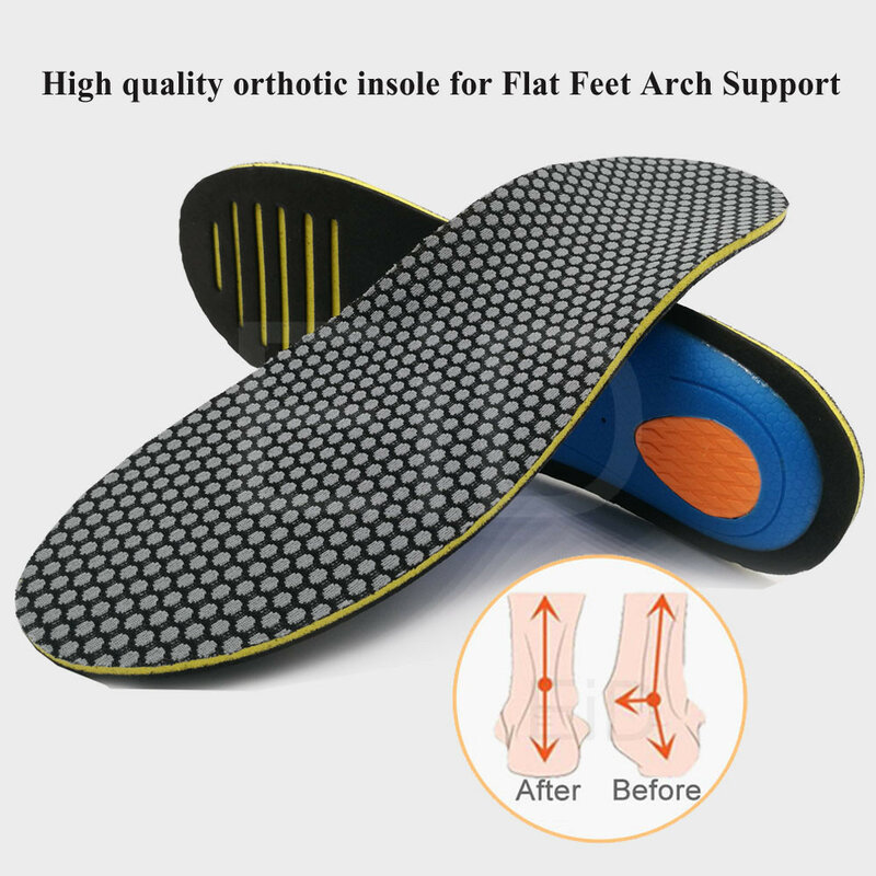 EiD-plantillas ortopédicas EVA para fascitis plantar, almohadilla de suela plana para la salud del pie, almohadilla de soporte para el arco, cuidado de los pies
