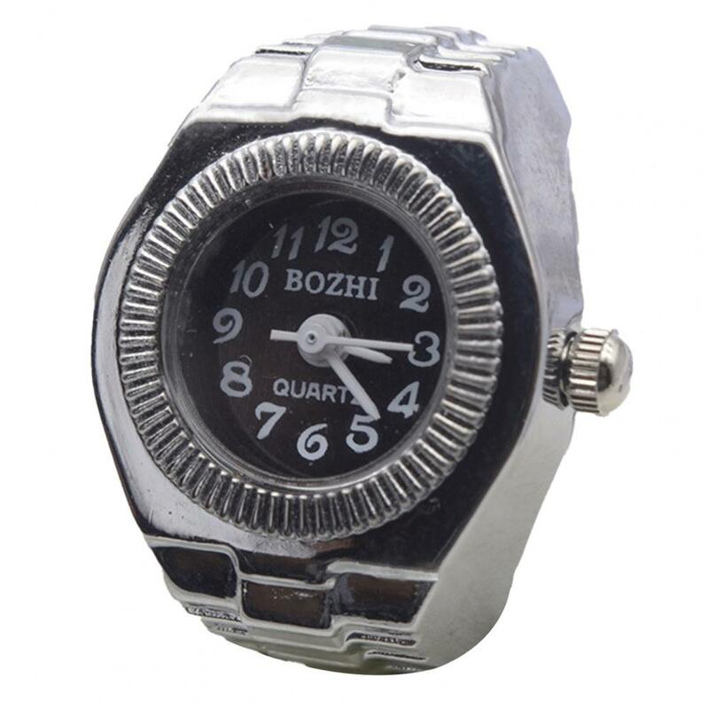 Relógio de pulso inteligente para homens e mulheres, relógio de alta elasticidade ajustável com anel de dedo na moda, relógio de pulso inteligente para homens e mulheres ские