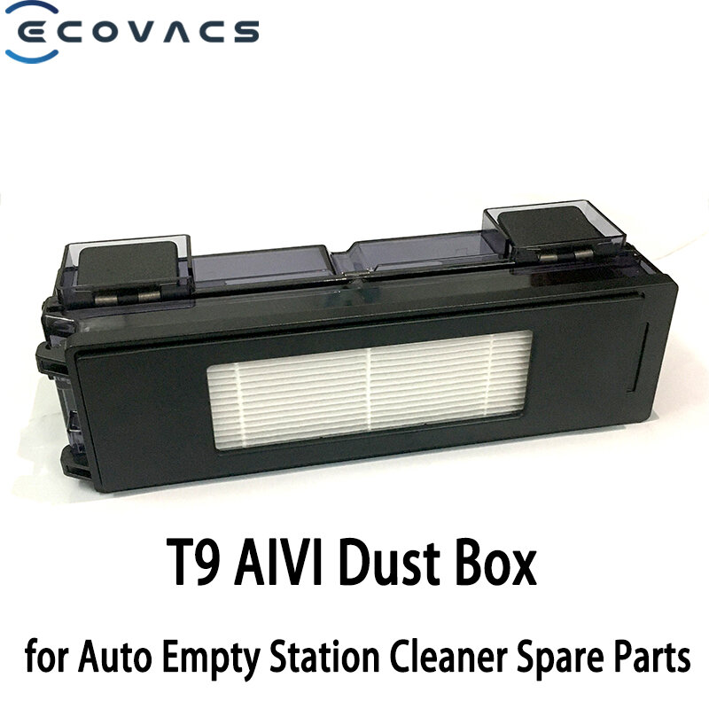 ECOVACS – poubelle d'accessoire Original pour Deebot T9 AIVI Plus, boîte à poussière pour nettoyeur de Station vide automatique, pièces de rechange