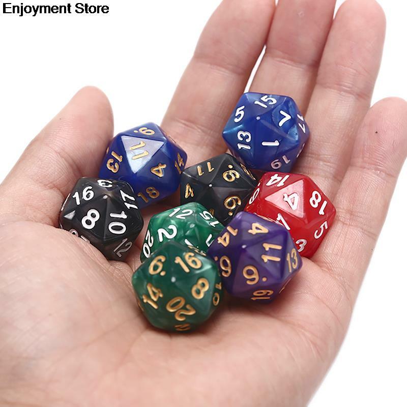 1PC  20 Sided Dice Durable Pearlized D20 Dice Acrylic for Board Game