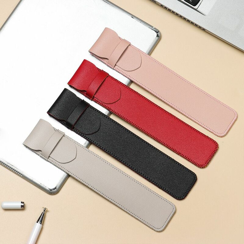 Untuk Apple Pencil Case Cover PU Leather Sleeve Pouch Bag New Tablet Touch-Stylus Pen Protect Wrap Cover Case untuk iPad Pro