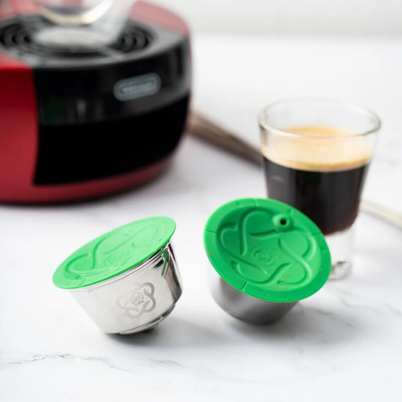 Cápsula de café reutilizable para Nescafé, filtros rellenables de acero inoxidable para Dolce Gusto Genius s Plus