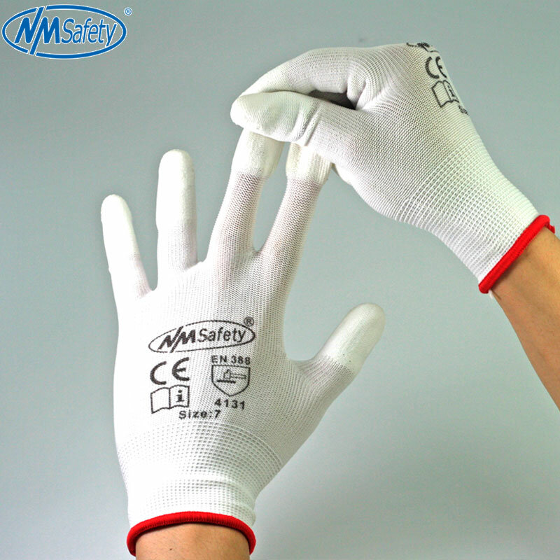 Anti Statische ESD Sicher Universal Weiß Handschuhe Elektronische Arbeits Handschuhe PC Computer Gleitschutz für Finger Schutz Kostenloser Versand