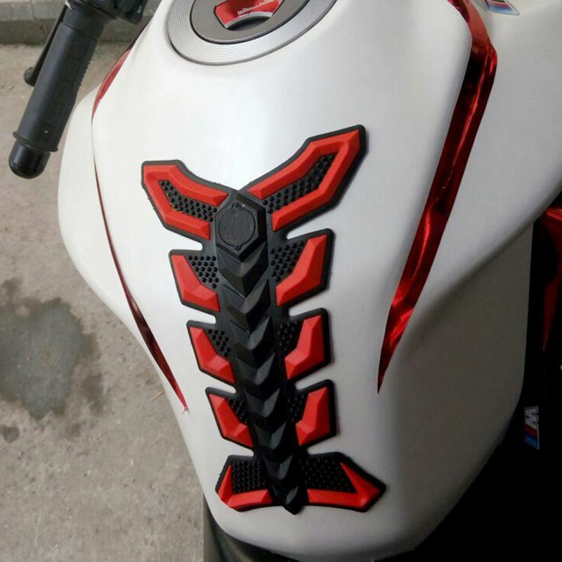 Stiker Tangki Motor 3D Decal Stiker Pelindung Alas Tangki Bahan Bakar Minyak Karet Gas untuk Honda Yamaha Kawasaki Suzuki
