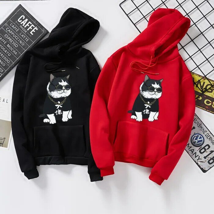 2020 primavera animal perro camisa mujer sudadera otoño hoodie Streetwear manga larga Mujer hombres pareja camisa femenina abrigo de invierno