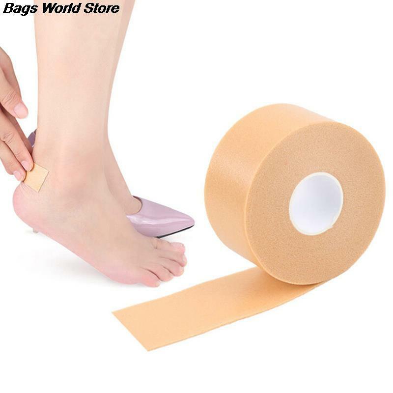1 rollo de cinta de yeso de goma multifuncional, envoltura elástica autoadhesiva, antidesgaste, pegatina impermeable para el talón, almohadilla para el pie