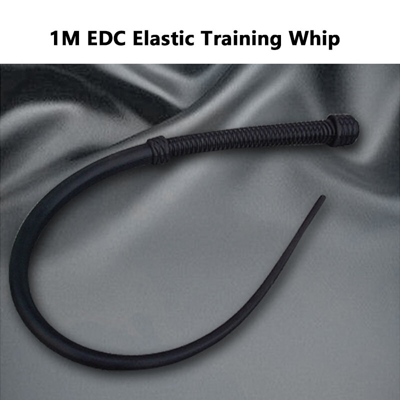 Ride Whip EDC Elastic Handmade Whip Hard Whip Riding Whip กลางแจ้งยาง Self-Defense Horse Riding Whip ความปลอดภัย