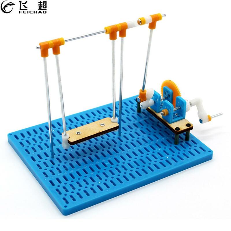 DIY Swing Materials Handmade Invention Experiment Hand Gear Transmission Science Project Set Children Student Educational Toy