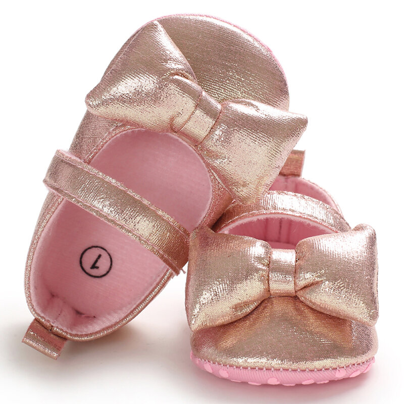 Valen sina espiral de sapatos para bebês, calçado com solas macias respiráveis de outono para bebês de 0-18 meses, sapato bonito de princesa