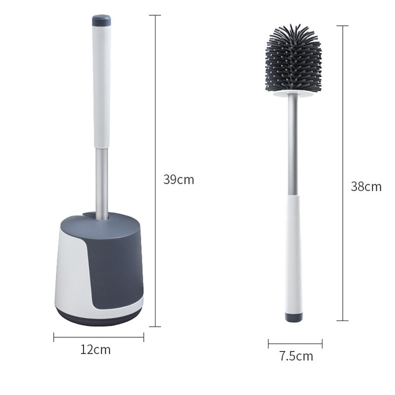JOYBOS – brosse de toilette sans impasses, Kit de nettoyage de toilette, décontamination, artefact en fourrure douce, JBS71