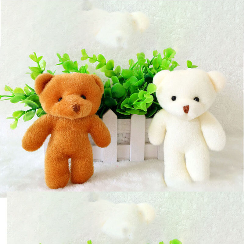 1 PCS Bear Doll Plush Toy Bear Bag Pendant Doll Single Cartoon Bouquet Packaging Material For Girls&Boys