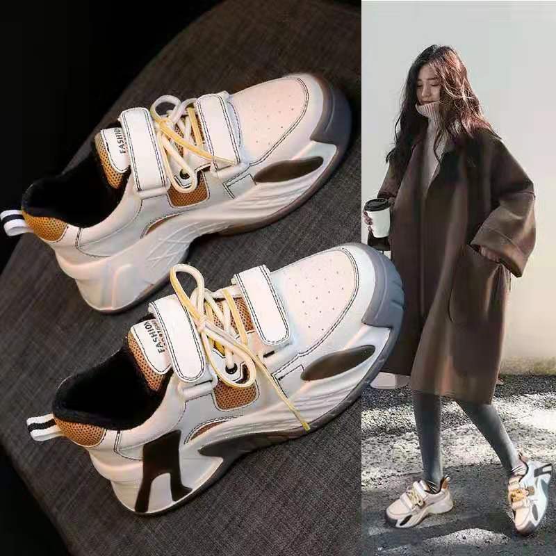 Caliente 2020 nuevas zapatillas blancas de primavera para mujer, plataforma cómoda para mujer, plataforma súper antideslizante, Zapatos altos súper Casuales