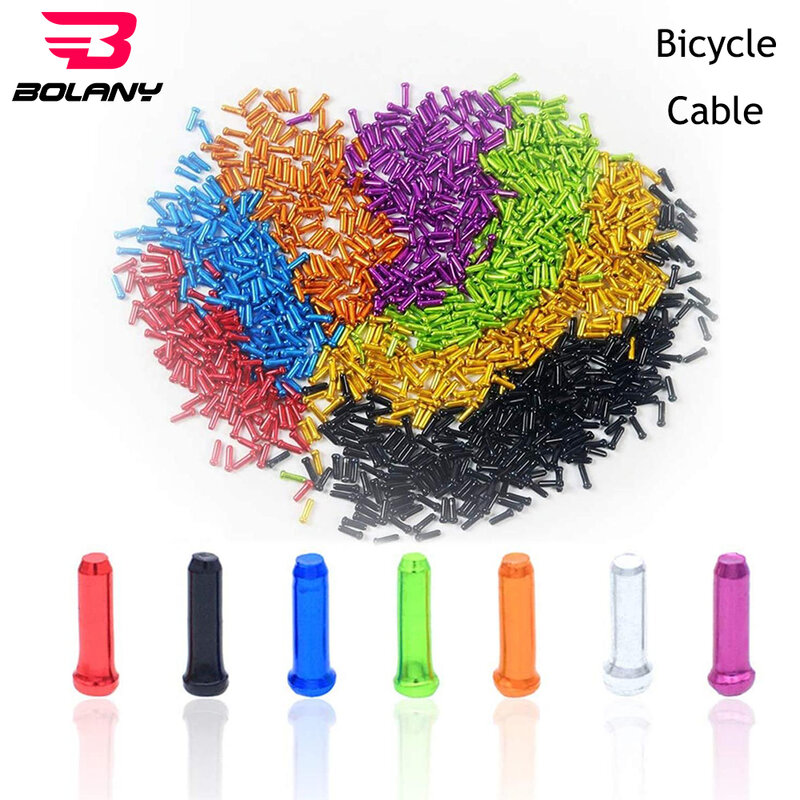 50 Pcs/Lot Bicycle Cable End Caps Aluminum Alloy Brake Shifter Inner Cable Tips Crimps Bicycles Derailleur Shift Wire Ferrules