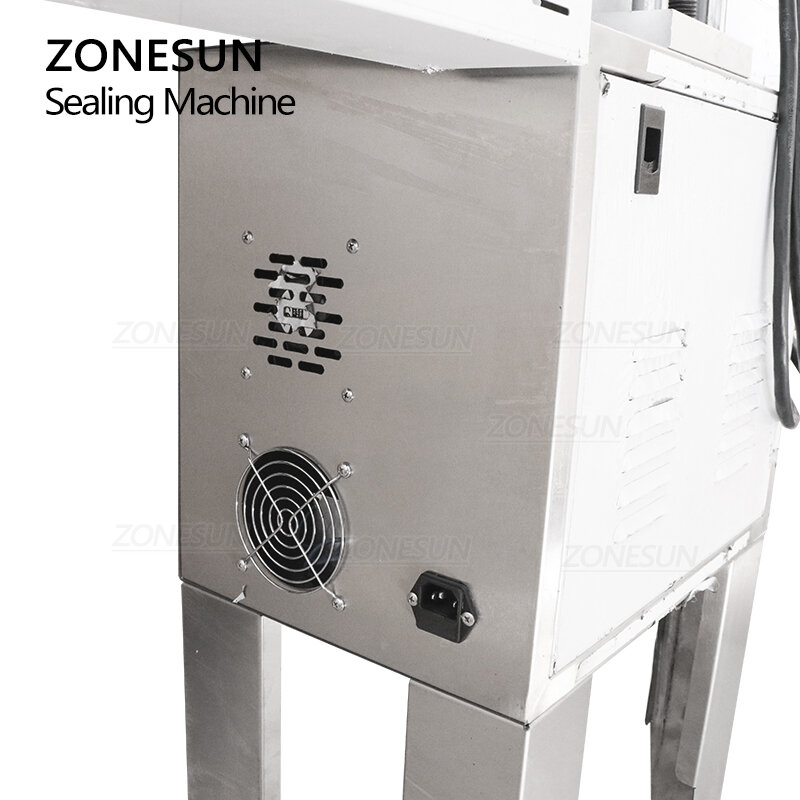 Zonesun ZS-FK2100B автоматическая вертикальная герметизирующая машина для алюминиевой фольги, электромагнитный индукционный герметизатор непрерывной индукции
