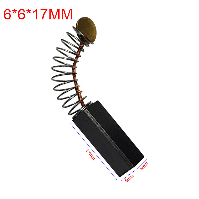 Graphite Copper Motor Carbon Brushes Electric Hammer Angle Grinder Spare Parts For Power Tools Replacement 10PCS/Lot