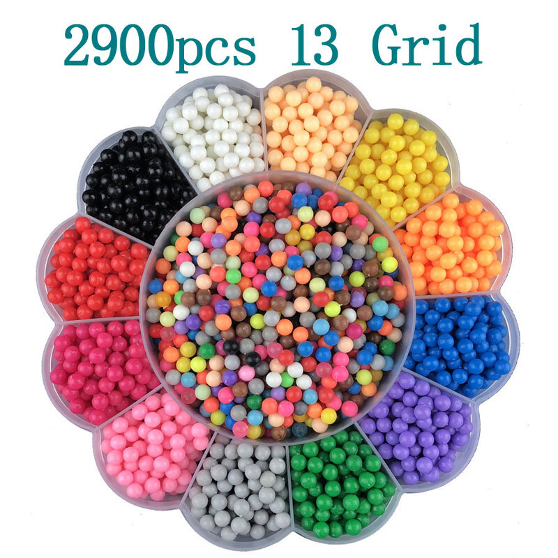 30colors/water Beads Puzzle Crystal Color Perler magic Beads hama beads spray perlen 3D Handmade Magic Toy for Children