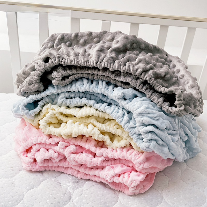 Soft Warm เด็กแผ่น Crib ทารกแรกเกิดชุดเครื่องนอนเด็ก Bubble ที่นอนเตียงเด็กผ้าลินินผ้าห่มฤดูหนาว sabanas