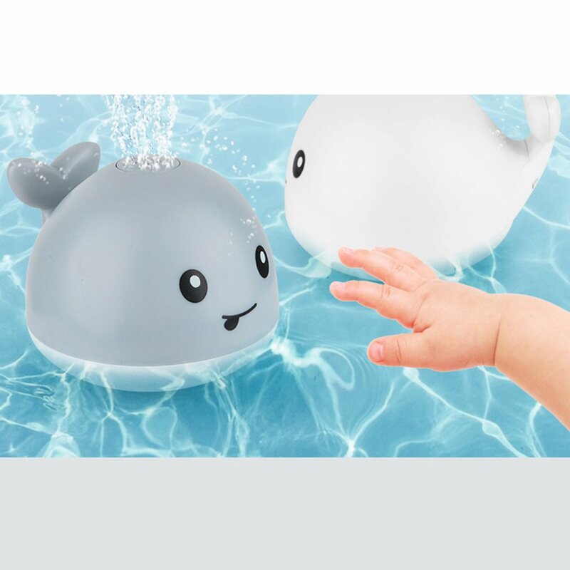 아기 귀여운 만화 고래 플로팅 물 스프레이 목욕 장난감, 스파우트 스프레이 샤워, 수영 욕실 장난감