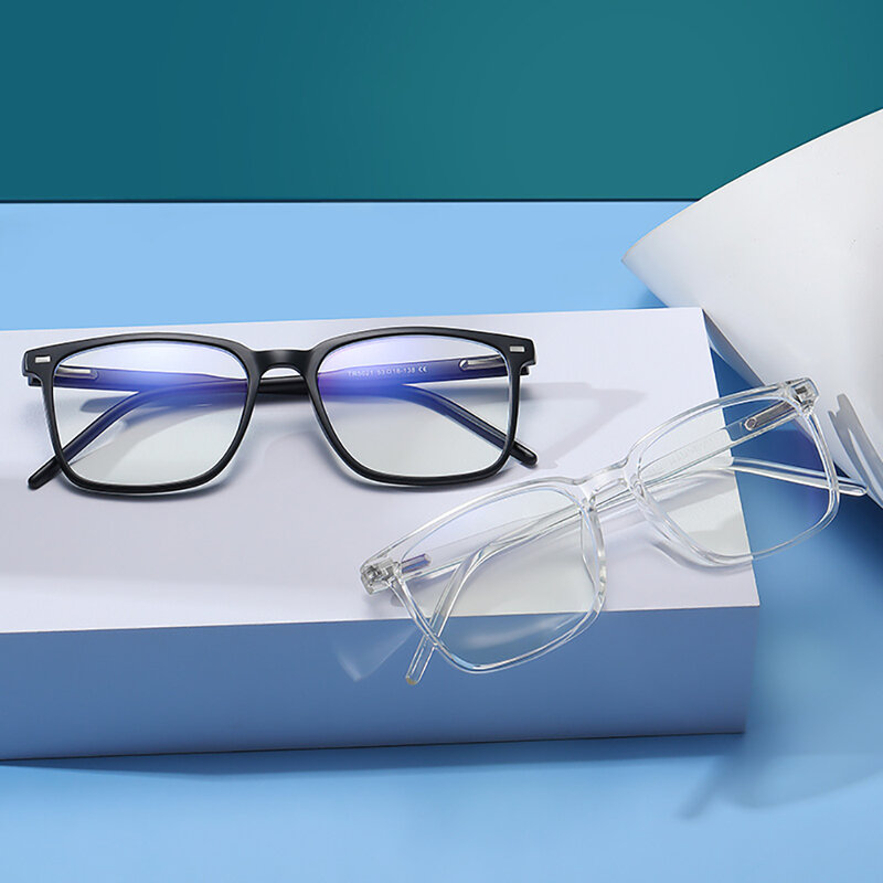 VIVIBEE-Lunettes carrées anti-lumière bleue pour hommes et femmes, monture TR90, lunettes anti-rayons bleus, lunettes d'ordinateur classiques, 2024