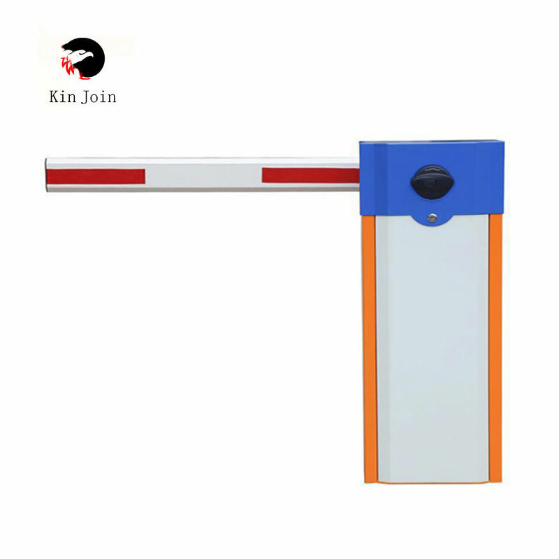 KinJoin-barrera eléctrica automática para aparcamiento de coche, 2 mandos a distancia con tiempo de apertura 3s, brazo telescópico de 4,5 m